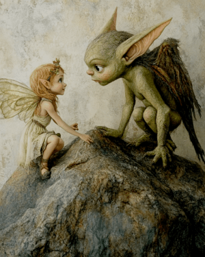 Fairy Gives Advice to Gremlin