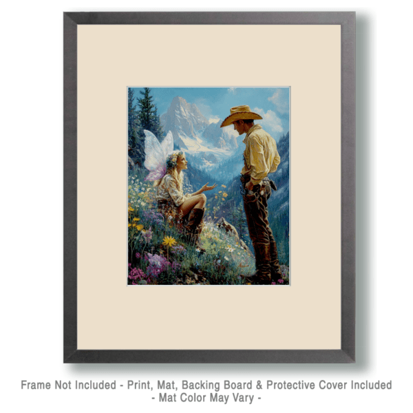 Fairy Talking to Cowboy Art