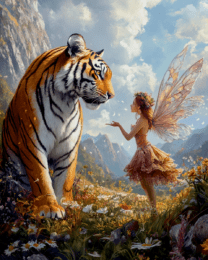 Fairy Talking to a Tiger