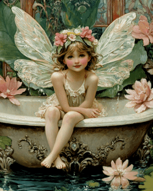 Fairy Lillie in Bathtub