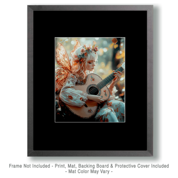 Fairy Playing Acoustic Guitar Art