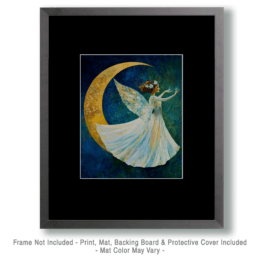 Crescent Moon Fairy Art