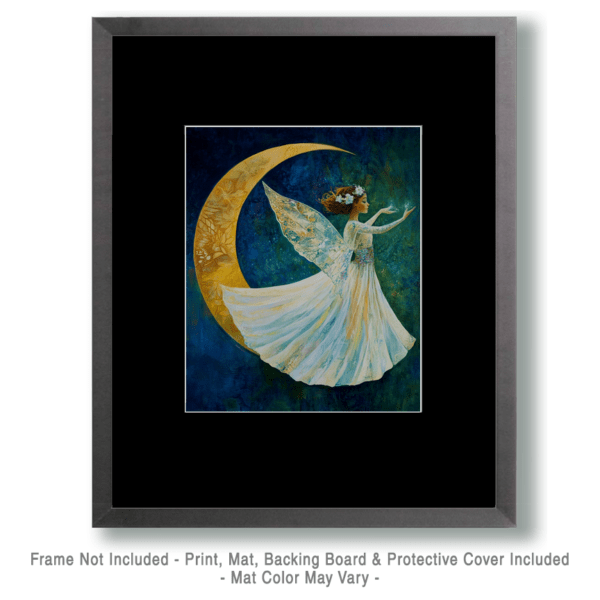 Crescent Moon Fairy Art