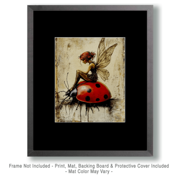 Fairy on Ladybug Art