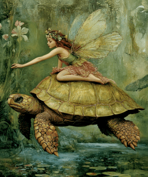 Fairy Giving Turtle Directions