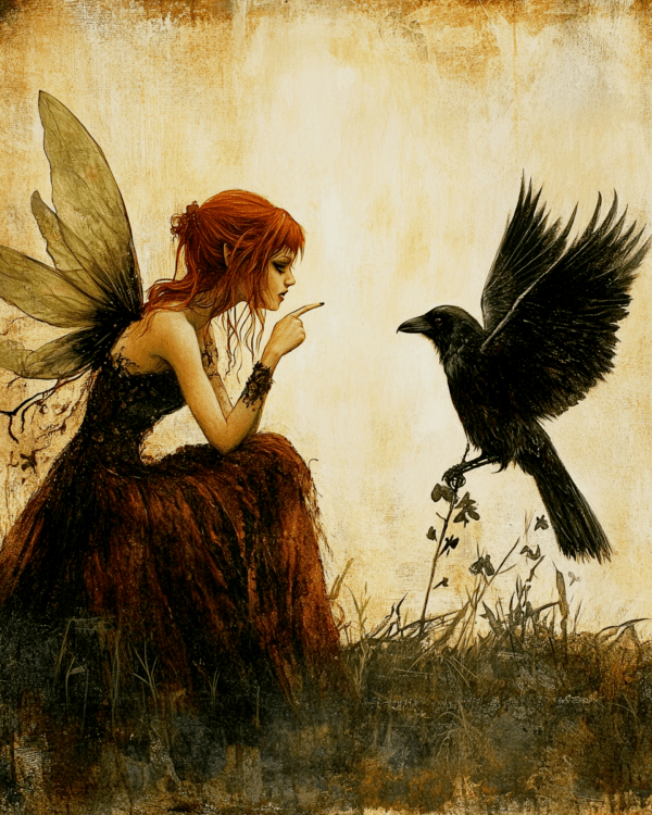 Fairy Scolding Raven