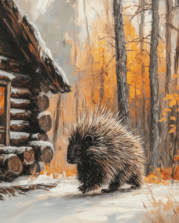 Startled Porcupine