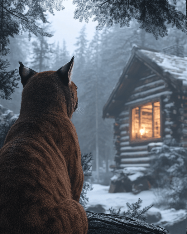 MOuntain Lion Peering In