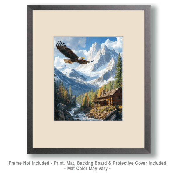 High Flying Bald Eagle Art