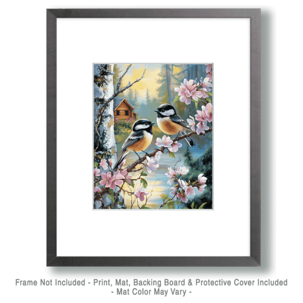 Pair of Chickadees in Homestead Yard Art