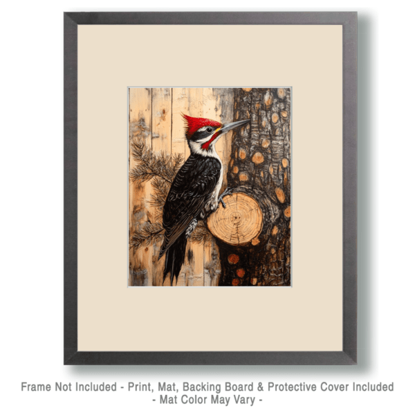 Pileated Woodpecker Still-Life Art