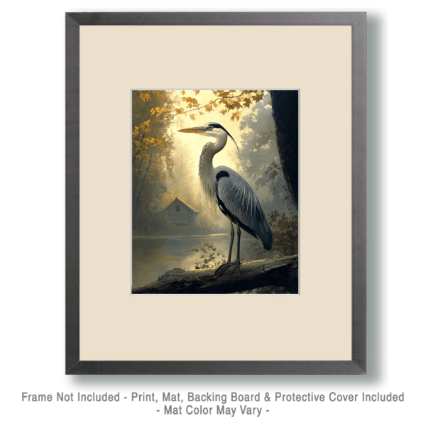 Great Blue Heron by Homestead Art