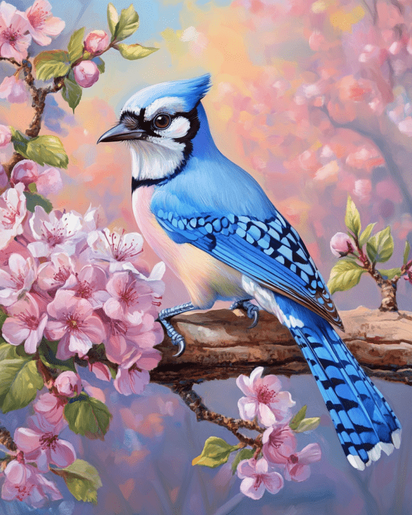 Bluejay in Springtime