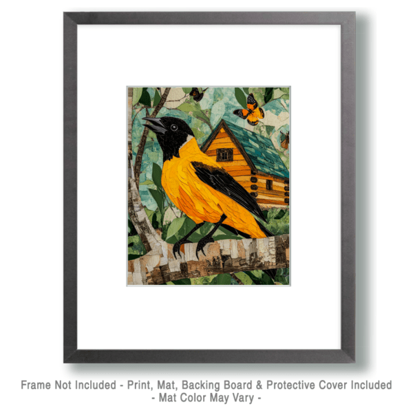 Folk Art Baltimore Oriole Art