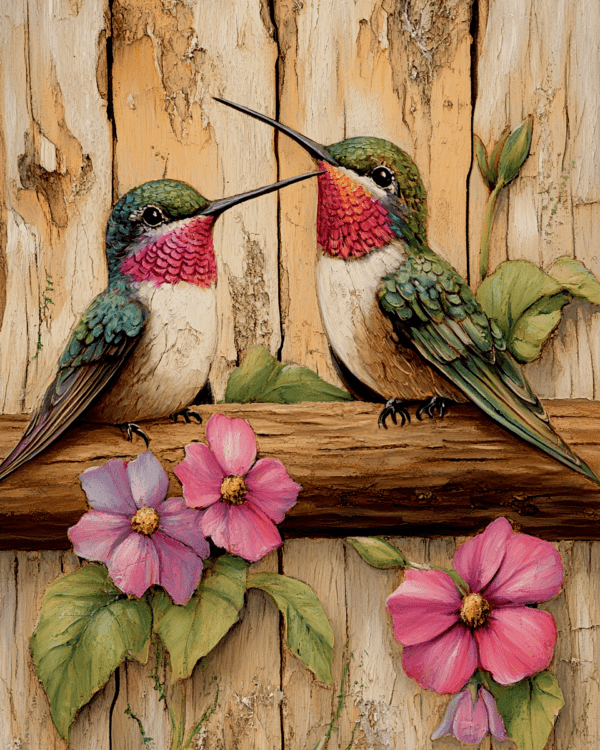 Folksy Hummingbirds