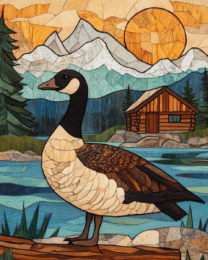 Folk Art Canada Goose by Homestead