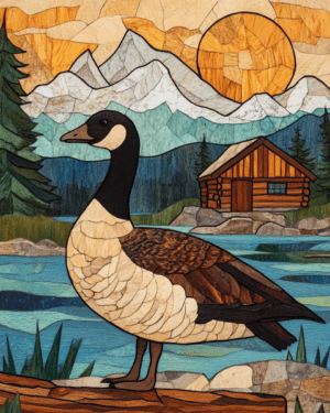 Folk Art Canada Goose by Homestead