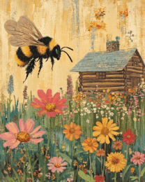 Folk Art Bumblebee by Homestead