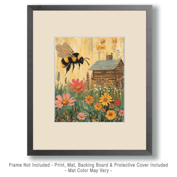 Folk Art Bumblebee by Homestead Art