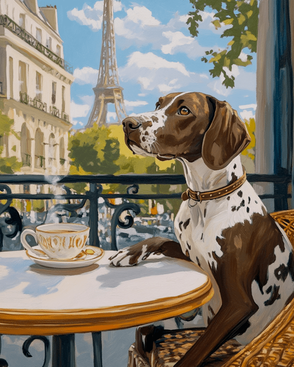 German Shorthaired Pointer in Paris