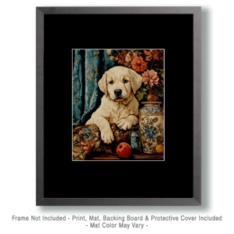 Golden Retriever Puppy Relaxing Art