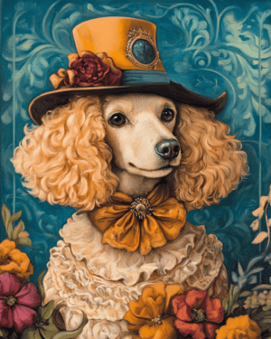 Poodle in Hat