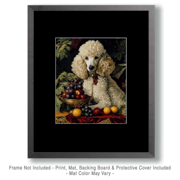 Poodle Portrait Art