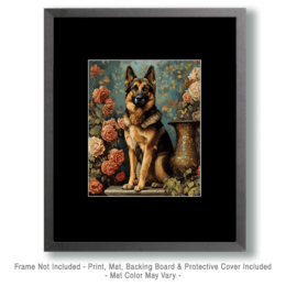 Dignified German Shepard Art
