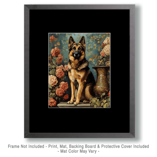 Dignified German Shepard Art