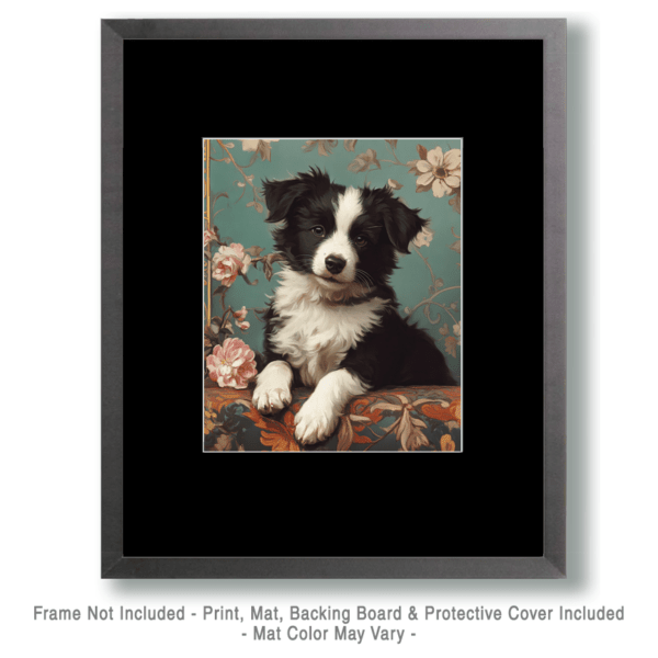 Border Collie Puppy Art