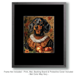 Lady Dachshund Art