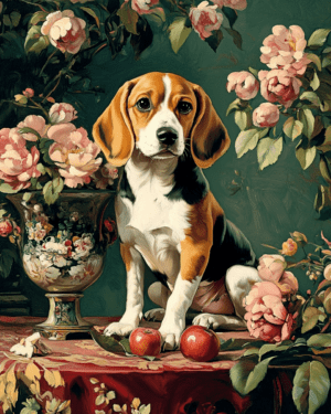 Sitting Beagle