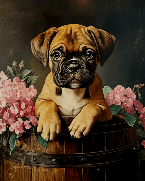 Melancholy Boxer Pup