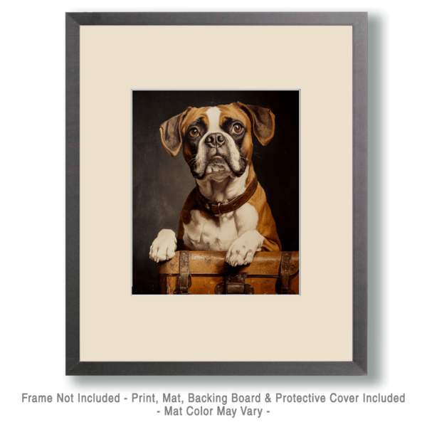 Boxer Ready to Travel Art