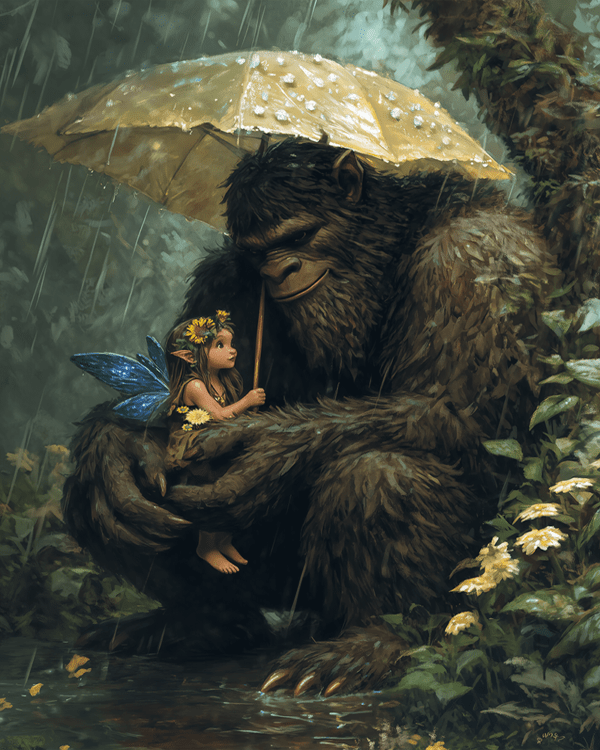 Bigfoot with Fairy