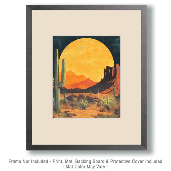 Low Desert Moonrise Art