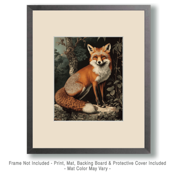 Antique Style Red Fox Art