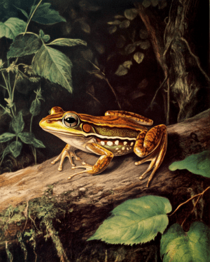 Antique Style Frog