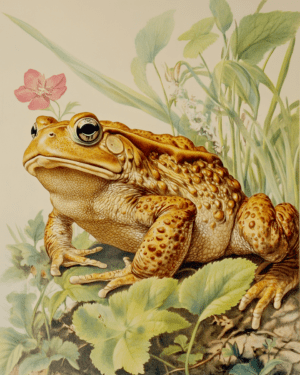 Antique Style Toad