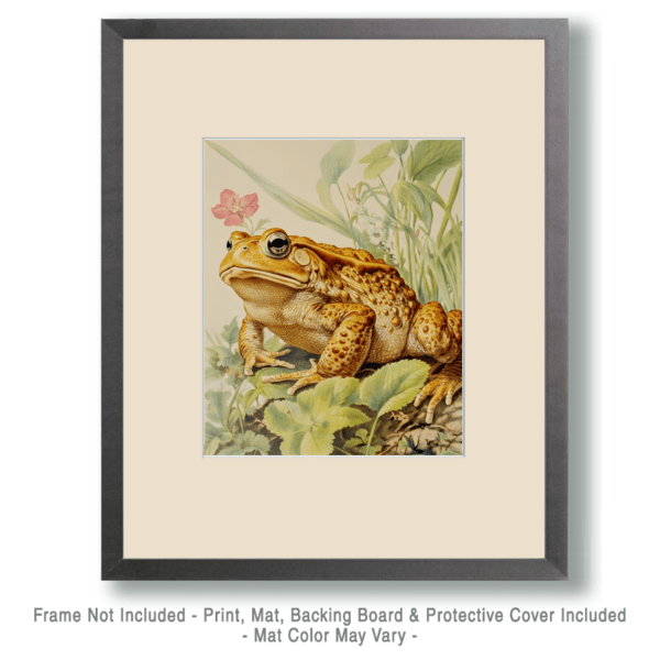 Antique Style Toad Art