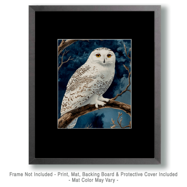 Antique Style Snowy Owl Art