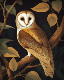 Antique Style Barn Owl