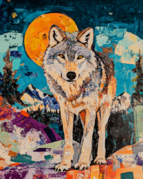 Wolf at Sunset