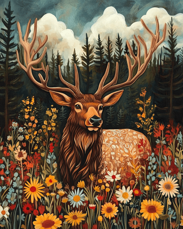 Folk Art Elk