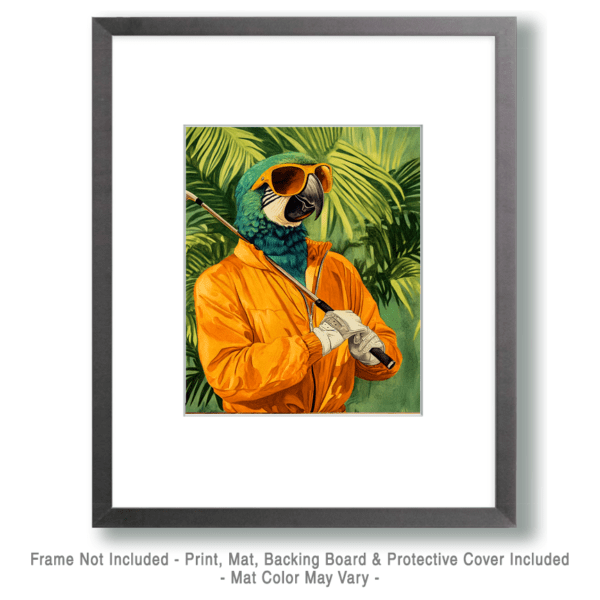 Golf Club Parrot Art