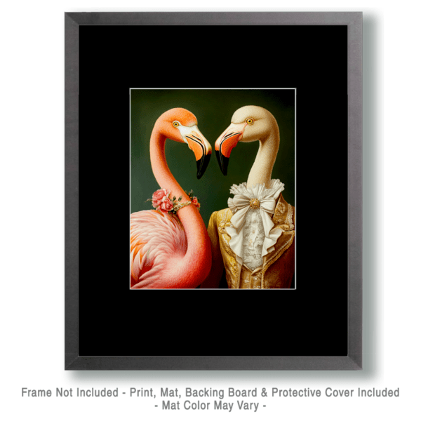 Flamingo Friends Art