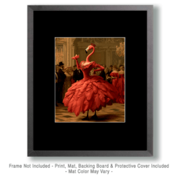 Flamingo in a Ballroom Art