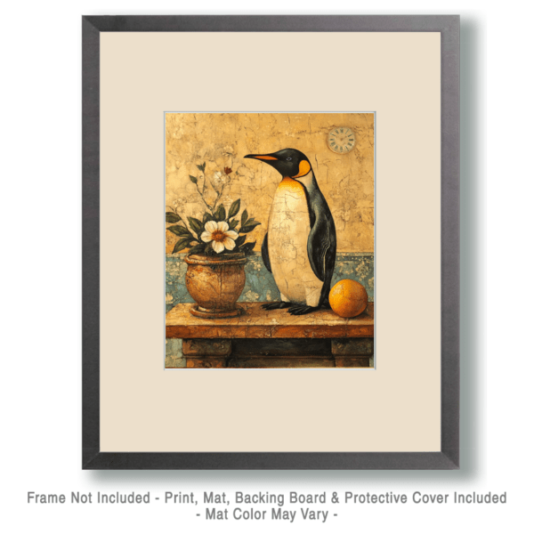 Antique Style Penguin Art