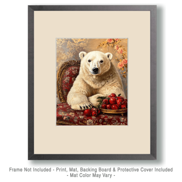 Polar Bear in Chair Art