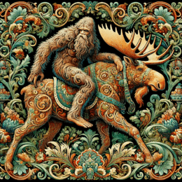 Art Nouveau Bigfoot Moose Getaway